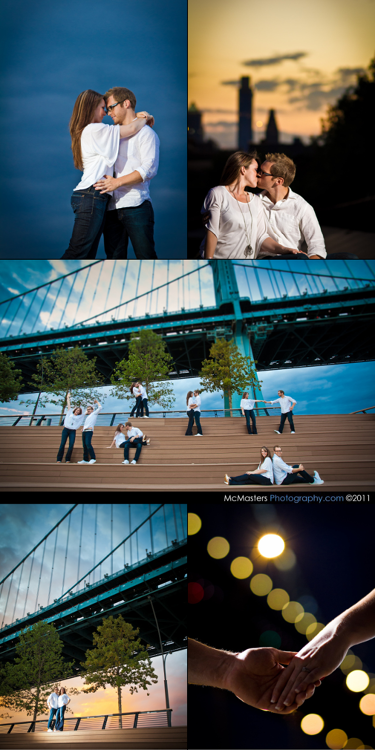 Ben Franklin Bridge Engagement session