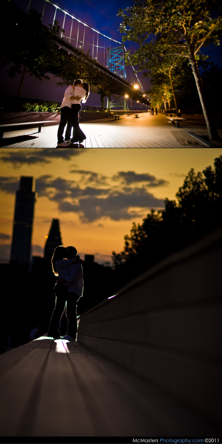 Ben Franklin Bridge Engagement session