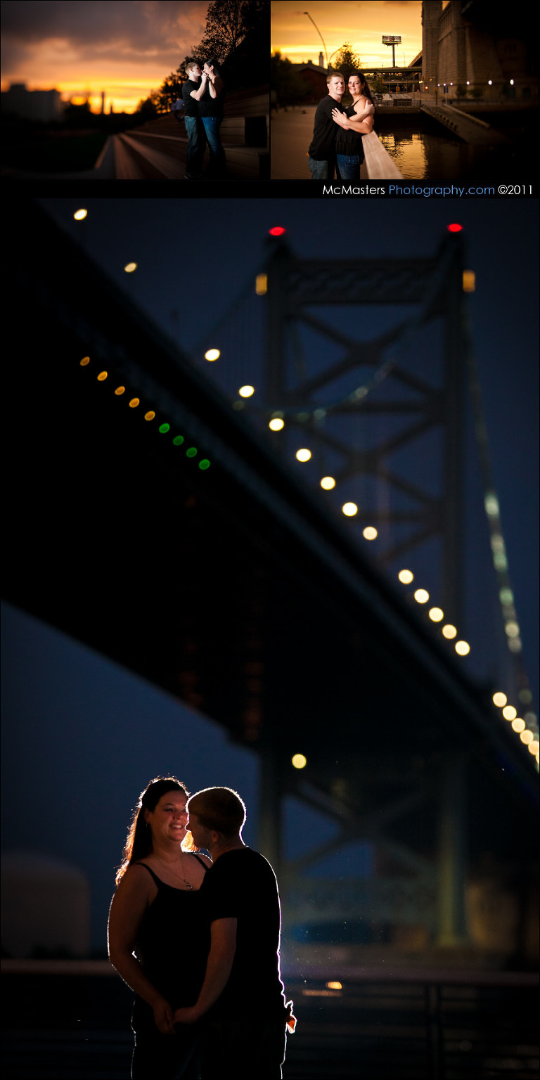 Race Street Pier wedding photos