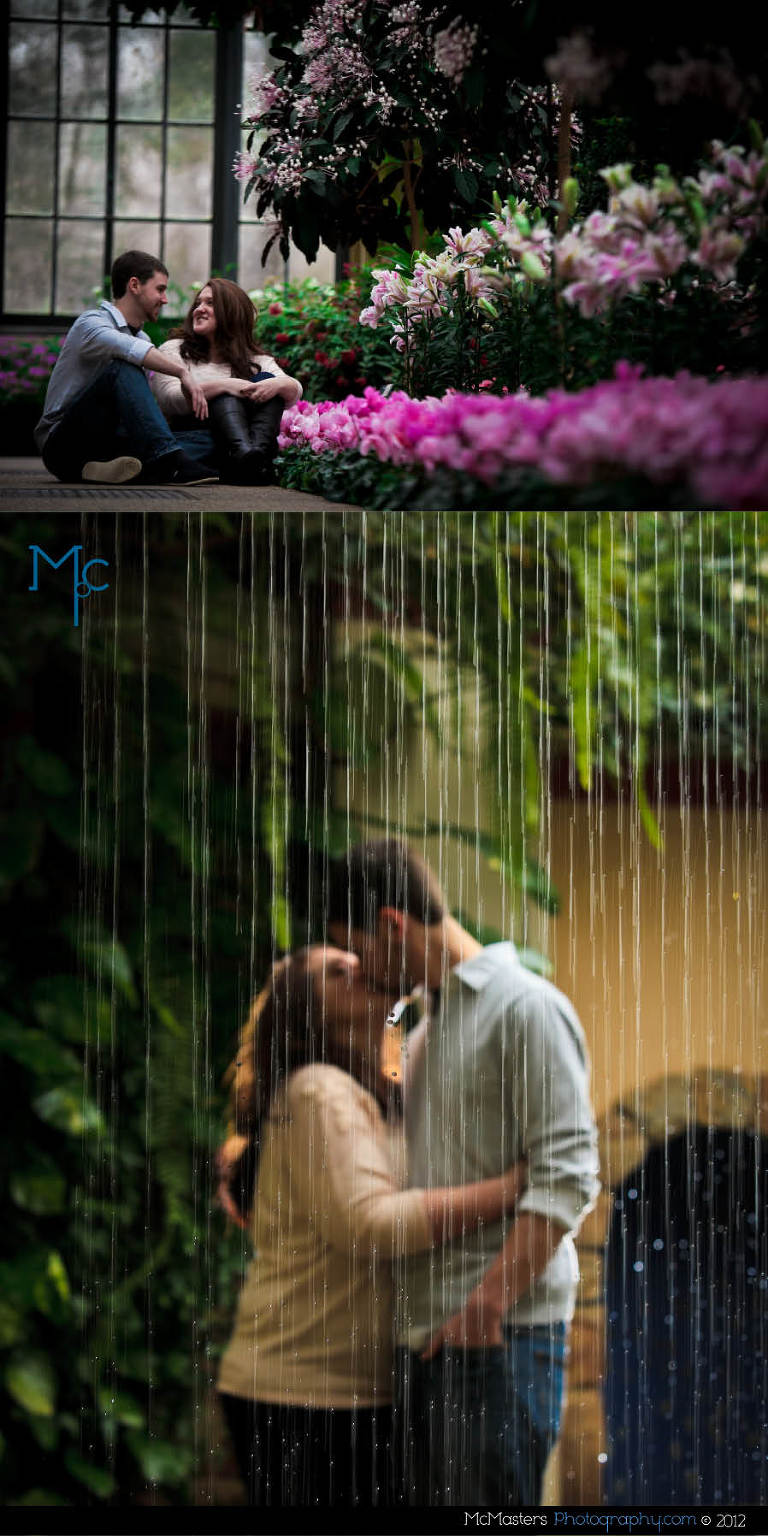 Longwood Gardens Engagement Session Photos