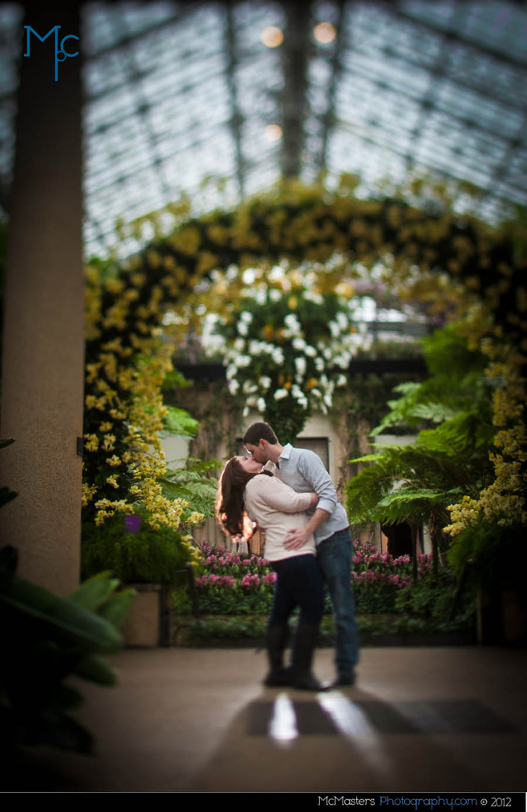Longwood Gardens Engagement Session Photos