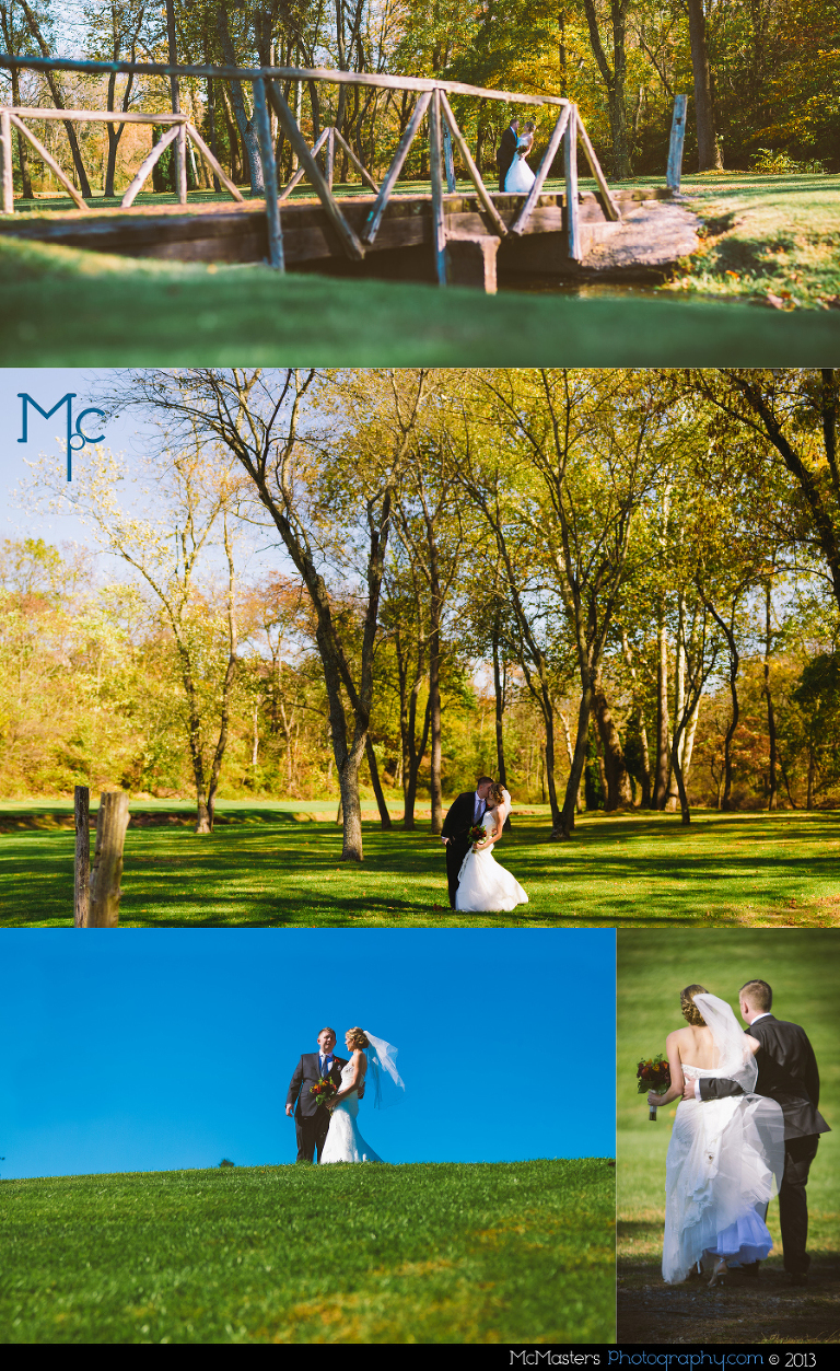 Barn on Bridge Wedding Photos