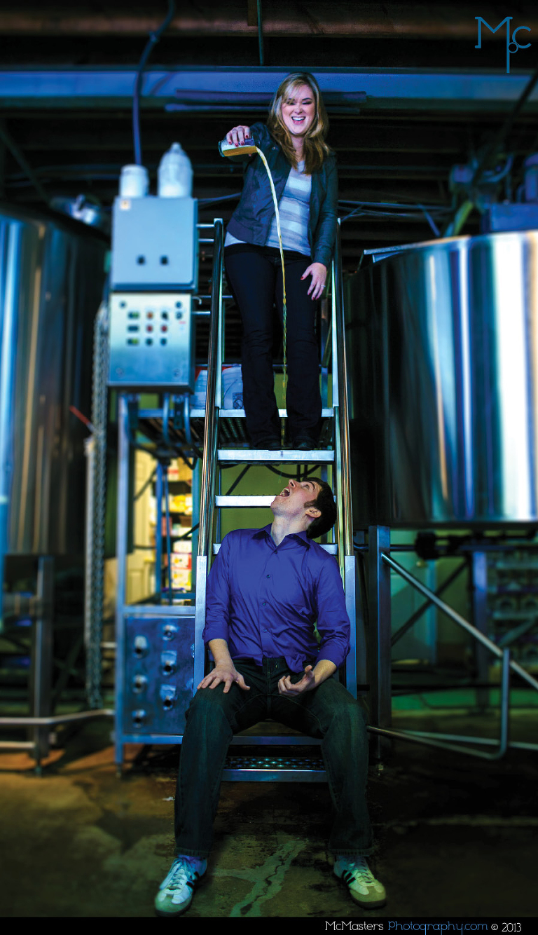 Brewery Engagement Photos 