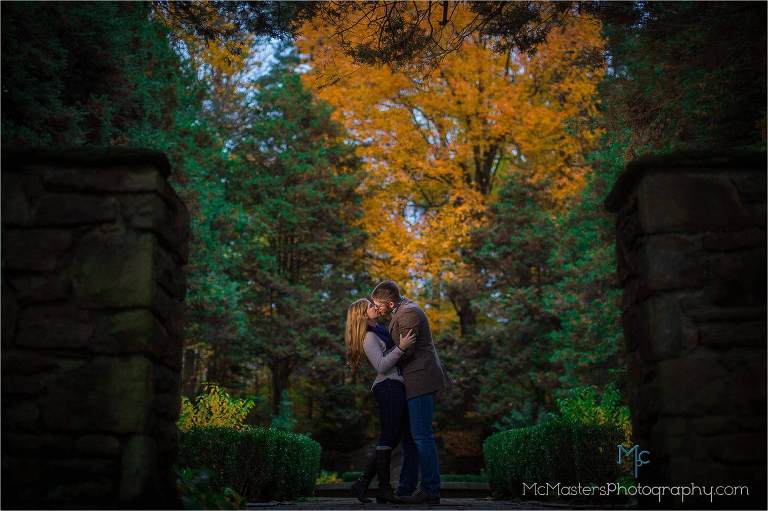 Ridley Creek park engagement photo by McMasters photography Philadelphia wedding photographer