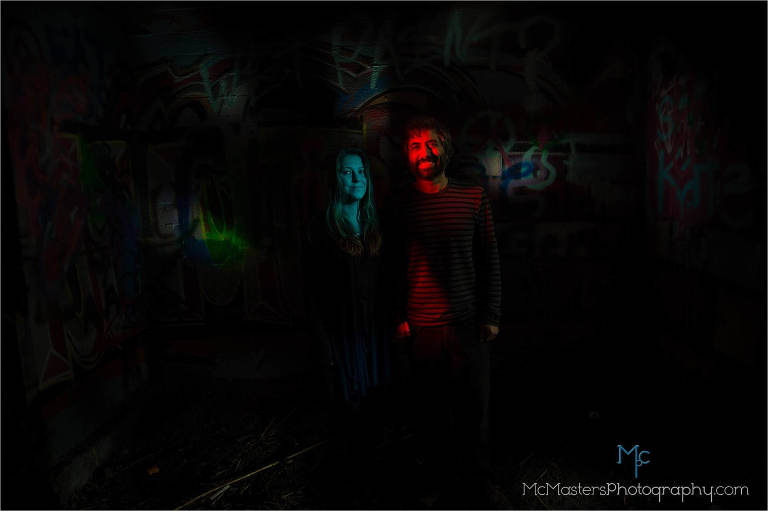 Photos taken at the graffiti pier in Philadelphia by McMasters Photography a local wedding and portrait photographer.