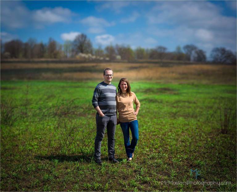 Engagement session at the meadow in Longwood Gardens by McMasters Photography a Lancaster wedding and portrait photographer.