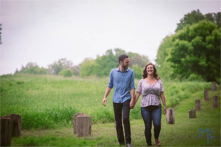 Engagement photos at tyler state park by mcmasters photography. Philadelphia wedding photographer