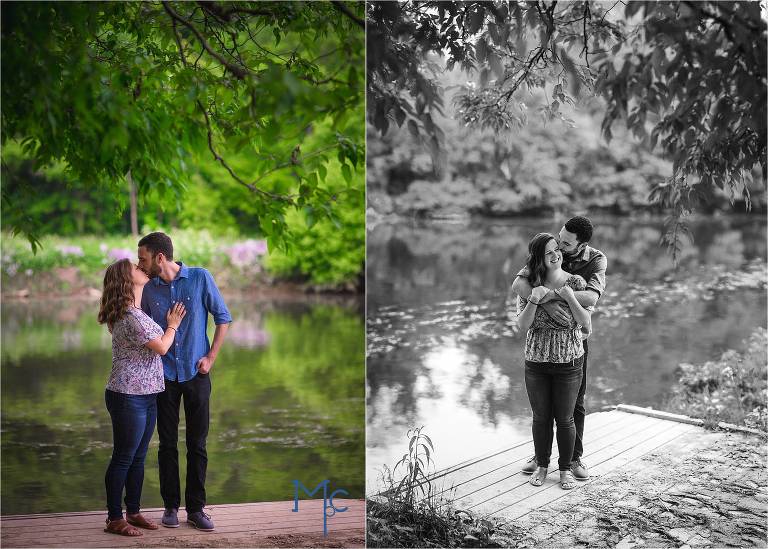 Engagement photos at tyler state park by mcmasters photography. Philadelphia wedding photographer