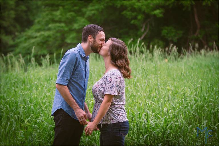Engagement photos at tyler state park by mcmasters photography. Philadelphia wedding photographer