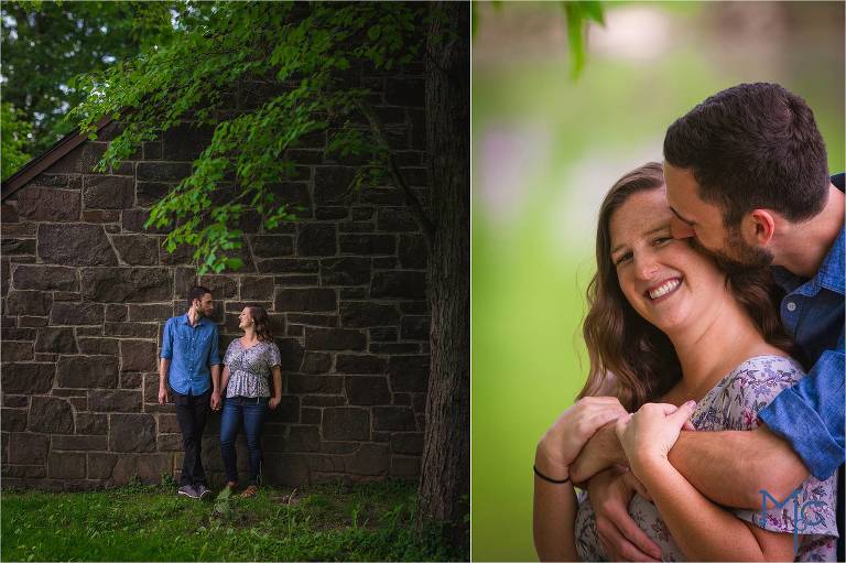 Engagement photos at tyler state park by mcmasters photography. Philadelphia wedding photographer