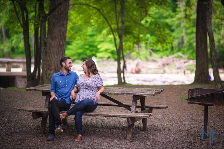 Engagement photos at tyler state park by mcmasters photography. Philadelphia wedding photographer