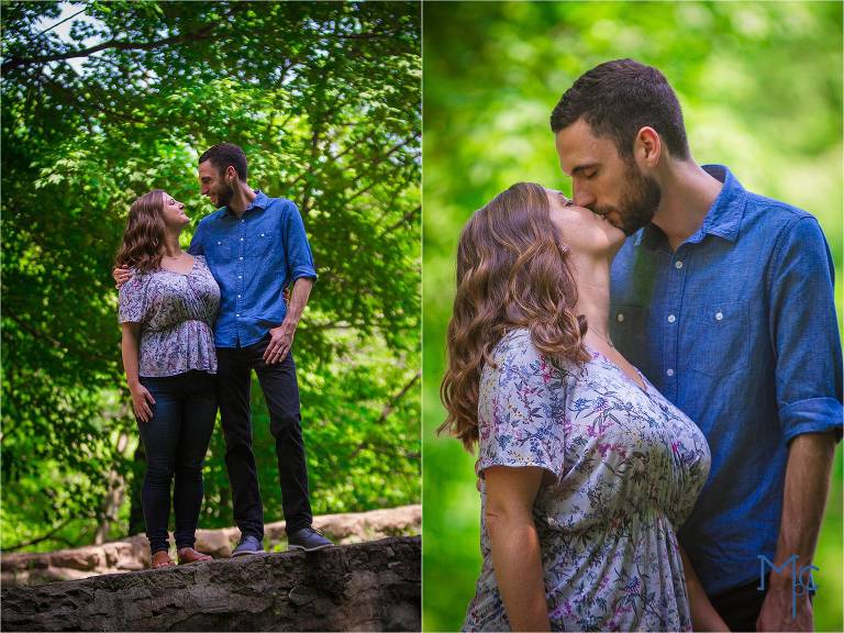 Engagement photos at tyler state park by mcmasters photography. Philadelphia wedding photographer
