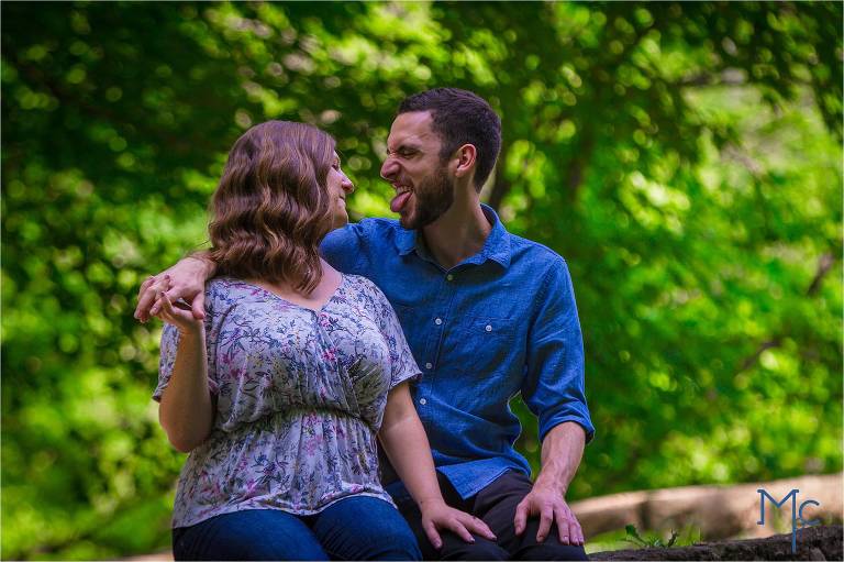 Engagement photos at tyler state park by mcmasters photography. Philadelphia wedding photographer