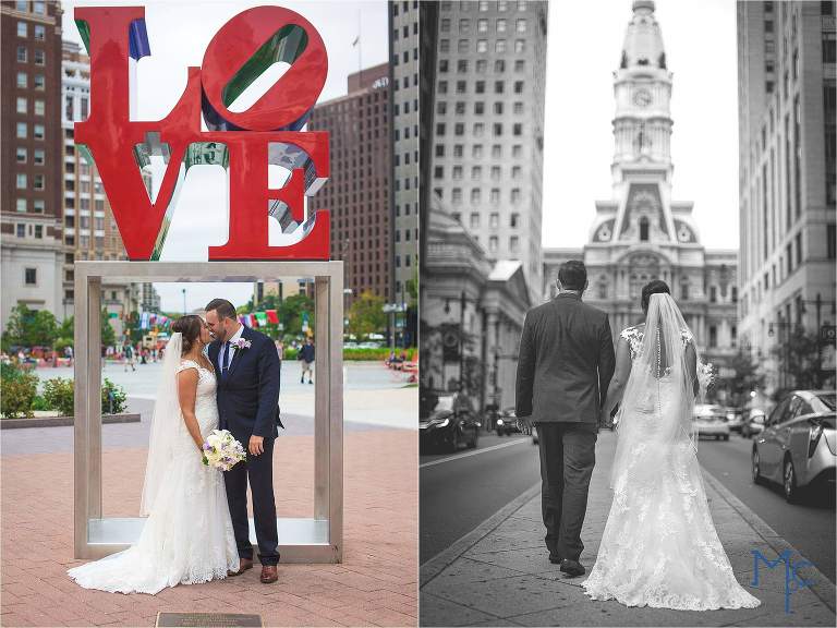 Love Park Wedding Photos Philadelphia 